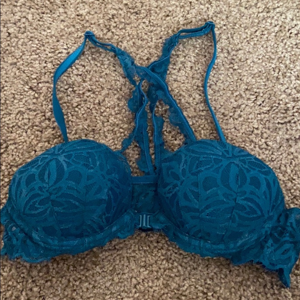 Teal Lace Victoria Secret Bra (can bundle)